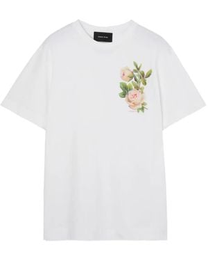 Simone Rocha ローズプリント Tシャツ - ホワイト