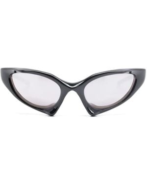 Balenciaga Occhiali Da Sole Runner Cat-Eye - Nero