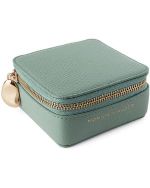 Monica Vinader Leather Jewellery Box - Green