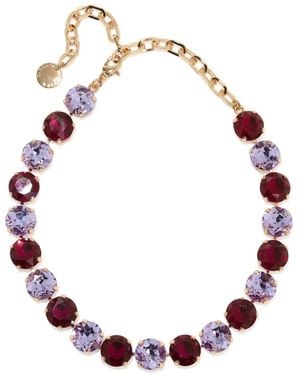 Carolina Herrera Crystal Riviere Necklace - Metallic
