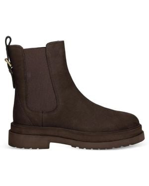 Twinset Bottines Chelsea En Cuir - Brown