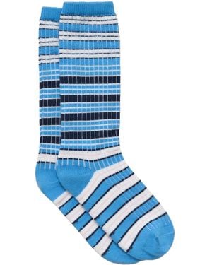 Marni Gestreifte Socken - Blau