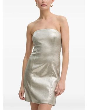 Patrizia Pepe Strapless Mini Dress - White