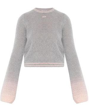 Off-White c/o Virgil Abloh Logo-Embellishment Jumper - White