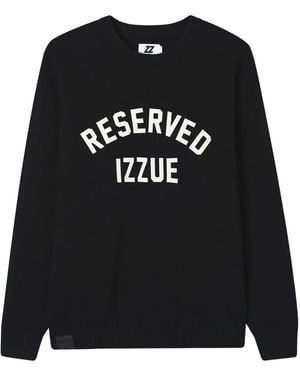 Izzue Logo-Print Jumper - Black