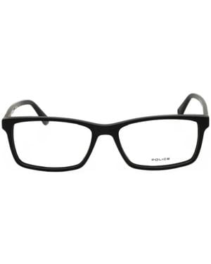 Police Origins Lite 24 Rectangle-Frame Glasses - Black