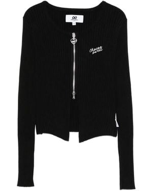 Chocoolate Logo-Embroidered Blouse - Black