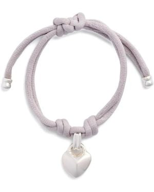 Patou Heart Drawstring Bracelet - White