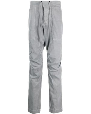 James Perse Drawstring Straight-Leg Pants - Gray