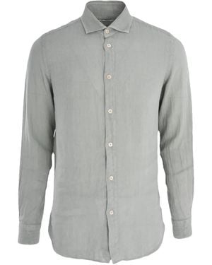 Boglioli Long-Sleeve Button-Fastening Shirt - Grey