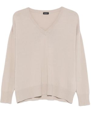 Neera Top Con Cuello En V - Neutro