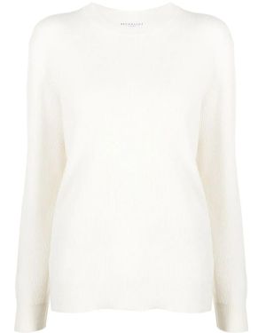Brunello Cucinelli Jersey con cuello barco - Blanco