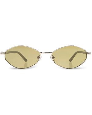 Jacquemus Oval-Frame Sunglasses - Metallic