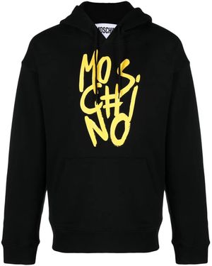 Moschino Hoodies in Black for Men | Lyst