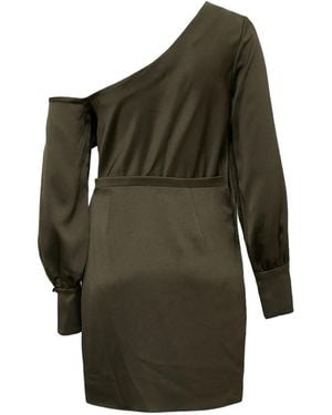 Jonathan Simkhai Cameron One-Shoulder Draped Mini Dress - Grey