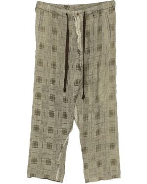 Uma Wang Pantalones Con Cordones - Verde