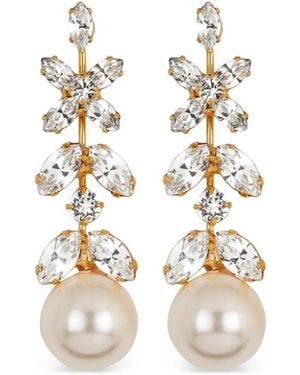 Jennifer Behr Tiera Crystal Earrings - White