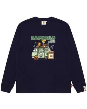 *BABY MILO® STORE BY *A BATHING APE® Baby Milo Graphic-Print T-Shirt - Blue