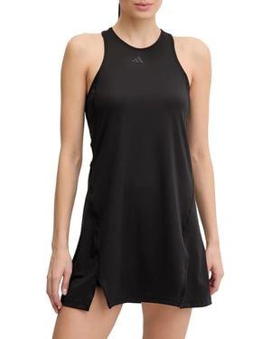adidas Climacool Club Logo-Print Mini Tennis Dress - Black