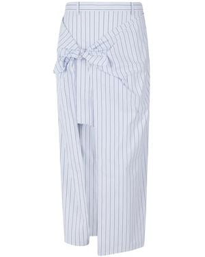 Isabelle Blanche Gonna Nodo Celeste Skirt - White
