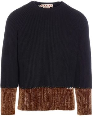 Marni Ribbed Wool Jumper - Blue
