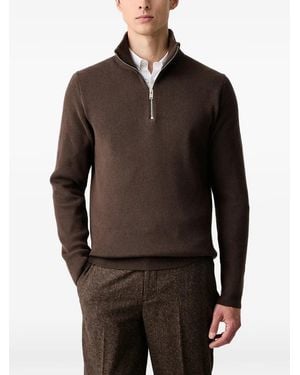 Lindbergh Half-Zip Jumper - Black