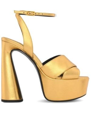 Kat Maconie Sandales Plateforme À Effet Métallisé - Metallic