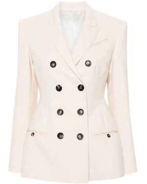 Philosophy Di Lorenzo Serafini Double-Breasted Fitted Blazer - Natural