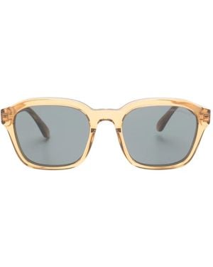 Emporio Armani Rectangle Frame Sunglasses - Blue