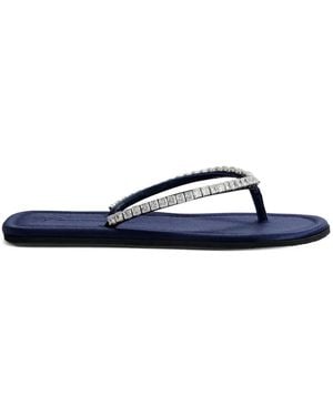 Giuseppe Zanotti Rhinestone Hatsumomo Sandals - Blue