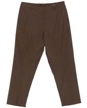 Grayed Belt-Loop Trousers - Blue