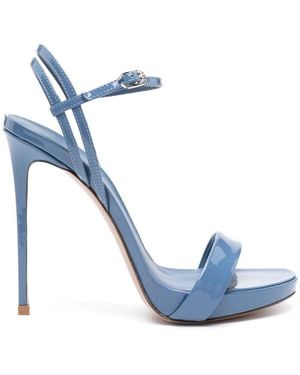 Le Silla Gwen 120Mm Patent-Leather Sandals - Blue