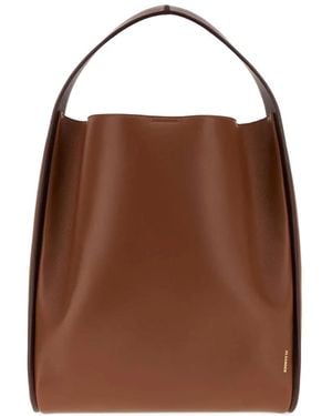 Jil Sander Pivot Tote Bag - Marrone