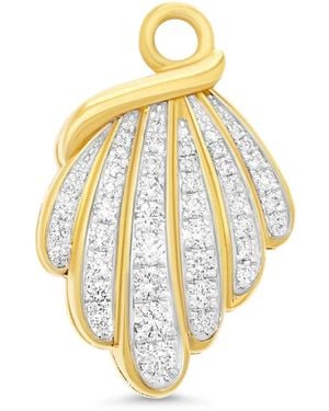 Sara Weinstock 18K Papua Sea-Shell Diamond Charm - Metallic