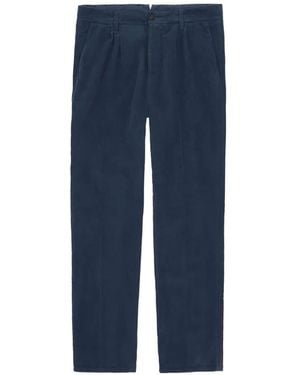 Fortela Corduroy Welt-Pocket Trousers - Blue