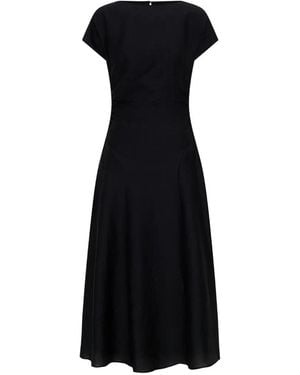Anna Quan Skyla Gathered Midi Dress - Black