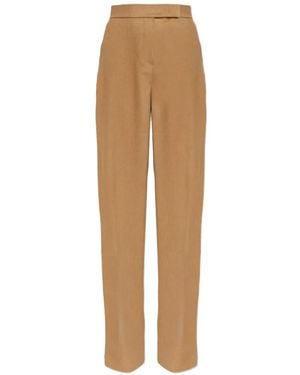 Max Mara Filato Wool Pants - Natural