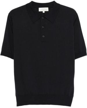 Studio Nicholson Kurzärmeliges Arieta Poloshirt - Schwarz