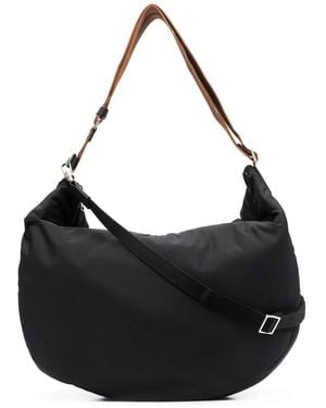 ZEGNA Tracolla Hobo Panorama Bag - Black