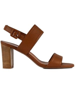 Roberto Festa Buckle Leather Sandals - Brown