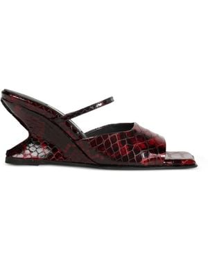 Miista Egle Square-Toe Sandals - White