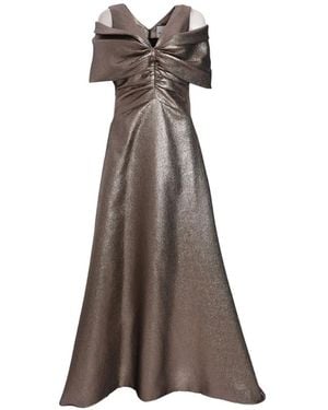 Prabal Gurung Ruffled Gown - Brown