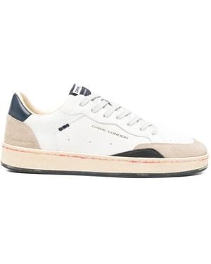 Crime London Chelsea Suede Panel Trainers - White