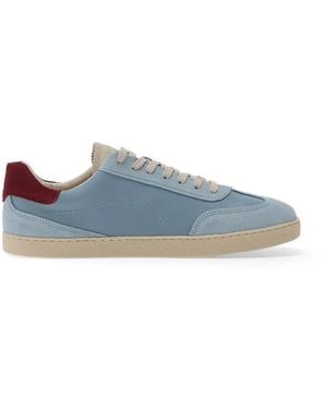 Groundies Panelled Suede Trainers - Blue