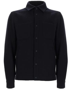 Herno Button-Fastening Chest-Pockets Shirt Jacket - Black