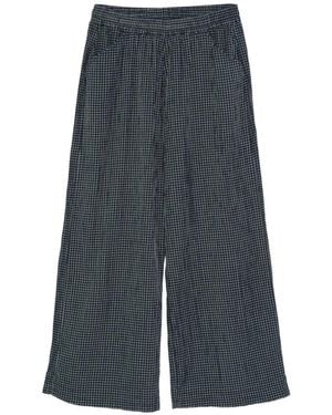 YMC Pocket Checked Trousers - Grey