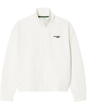 Lacoste Embroidered-Logo Jacket - White
