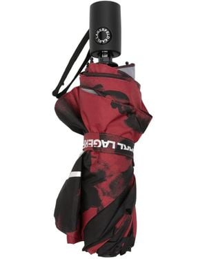 KARL LAGERFELD K Signature Flower Umbrella - Red