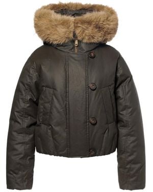 Goldbergh Nyoko Faux-Fur-Trim Jacket - Black
