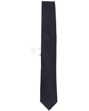 KARL LAGERFELD Geometric-Pattern Tie - Blue